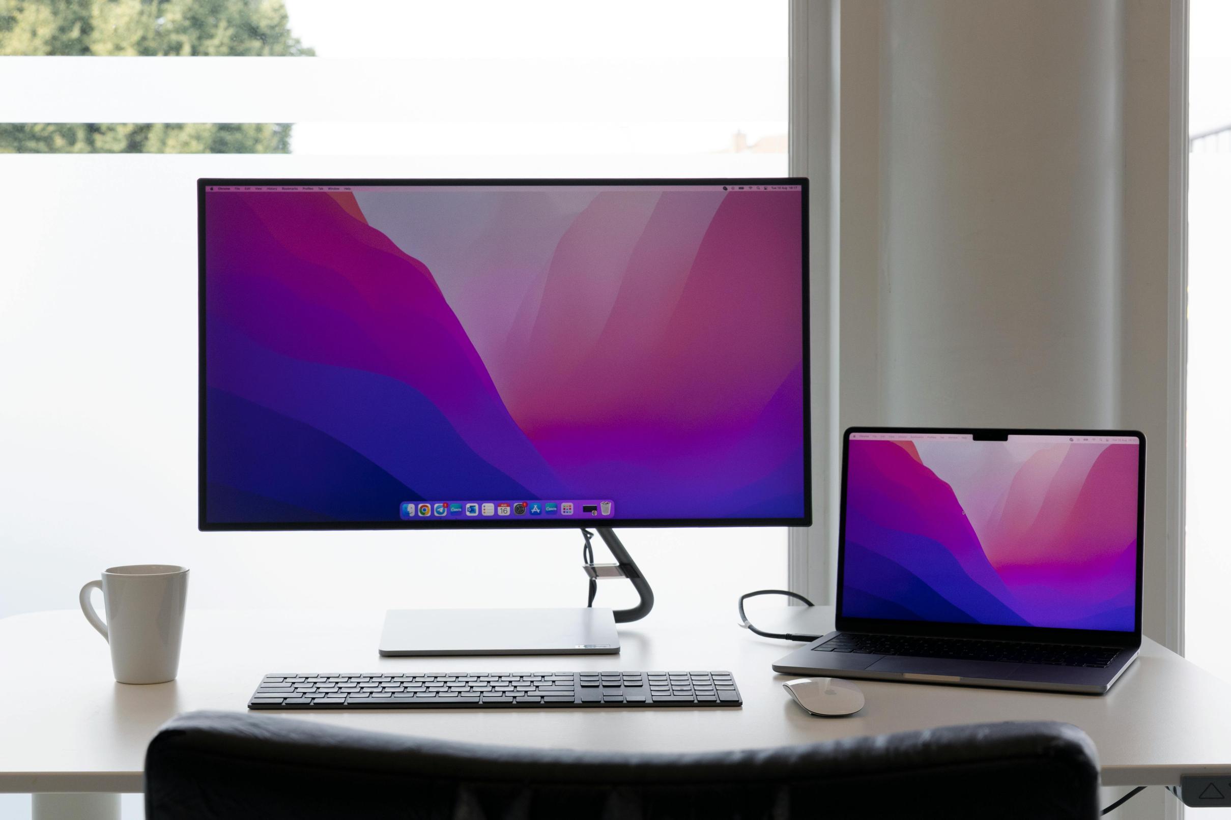 macbook pro dual monitor setup